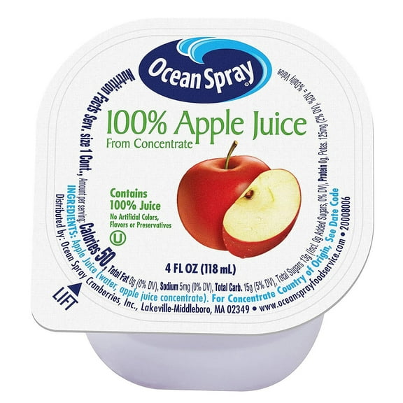 Ocean Spray Apple Juice 4 oz. 48 Count (00720) 307-00002