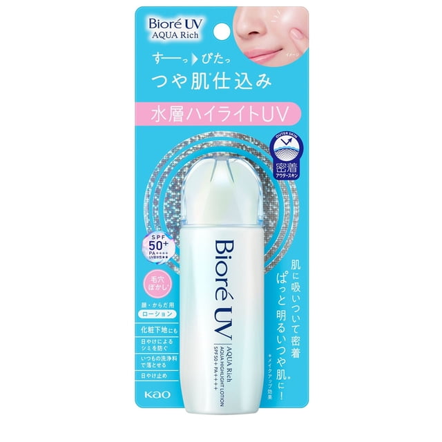 Loción solar Biore UV Aqua Rich Aqua Highlight SPF50+