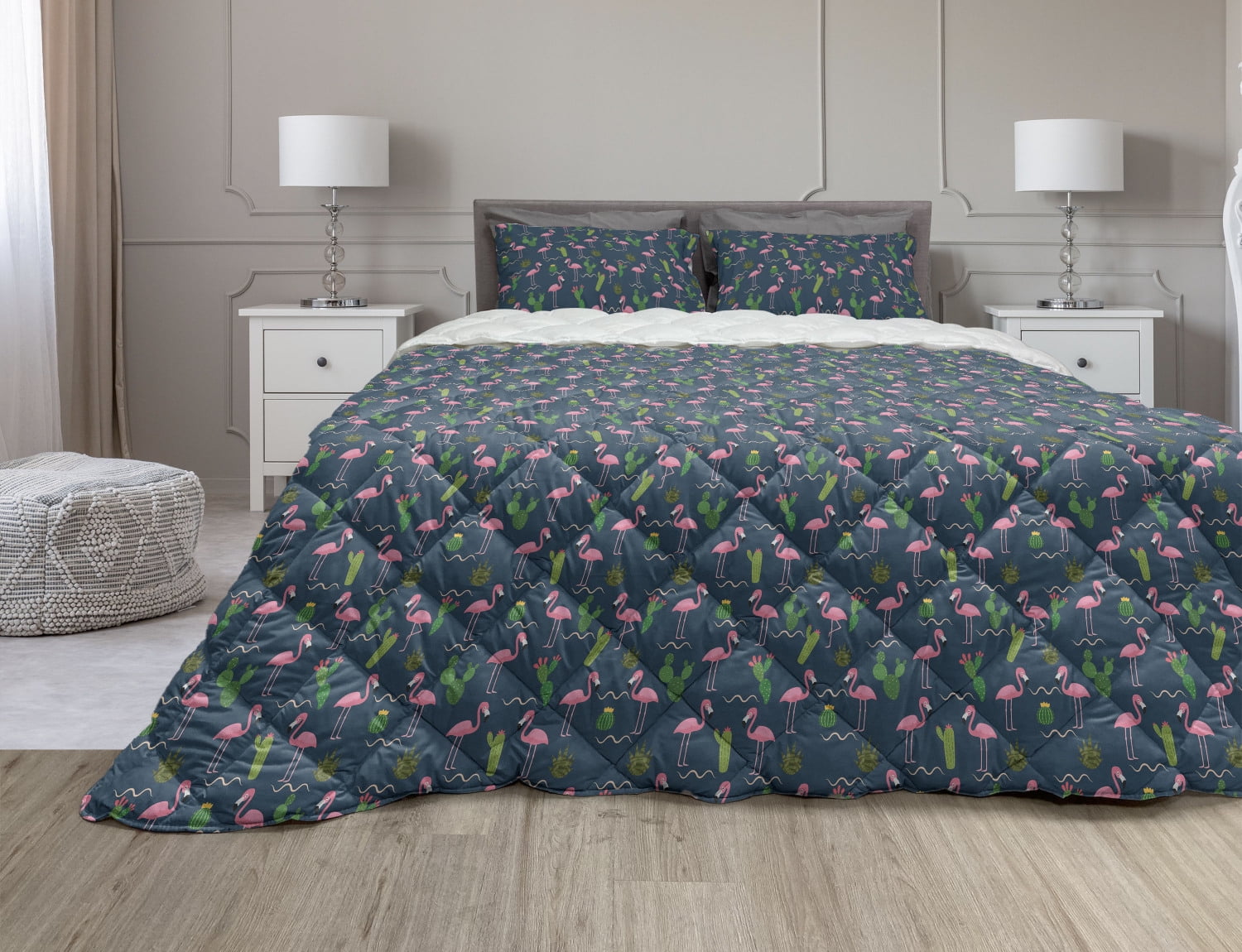 Dark Pink Comforter \u0026 Sham Bedding Set 