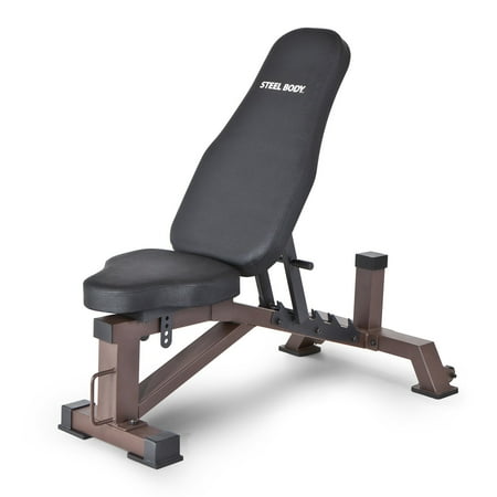 SteelBody Deluxe Utility Weight Bench (STB-10105), Black