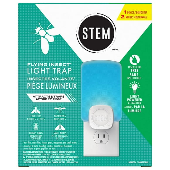 STEM™ Flying Insect Light Trap, Starter Kit, 1 Device + 2 Refills