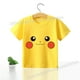 thumbnail image 1 of Camisetas de Pokémon para niños, ropa de algodón suave de manga corta de Pikachu, Bulbasaur Squirtle Mew, Tops para niños y niñas, 2023, 1 of 4