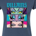 thumbnail image 3 of Disney Villains - Villains Stacked - Juniors Fitted Graphic T-Shirt, 3 of 5