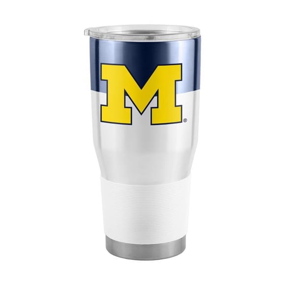 Logo Chair 171-S30T-11 30 oz NCAA Michigan Wolverines Colorblock Stainless Tumbler