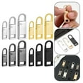 thumbnail image 4 of Metal Zipper Puller Replacement For Travel Bag Suitcase Diy Sewing Craft Repair Parts 2.9Cm 3.7Cm 4Cm Sizes Simple Style Alloy Silver M, 4 of 6