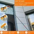 thumbnail image 6 of 20 Ft Reach 2 In 1 Window Washing Squeegee 14 Ft Spliceable Extension Pole Cleaning Tool, 6 of 6