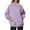 Purple, variant on Fiaer Sweatshirts Womens Oversized Crew Neck Pullovers Long Sleeve Solid Color Warm Fashion Pocket Tops White XL