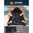 thumbnail image 2 of TACVASEN Men's Winter Waterproof Ski Jackets with Hooded Windproof Fleece Warm Snow Coat with Multi-Pockets For Hiking and Snowboarding ,Black,S, 2 of 6