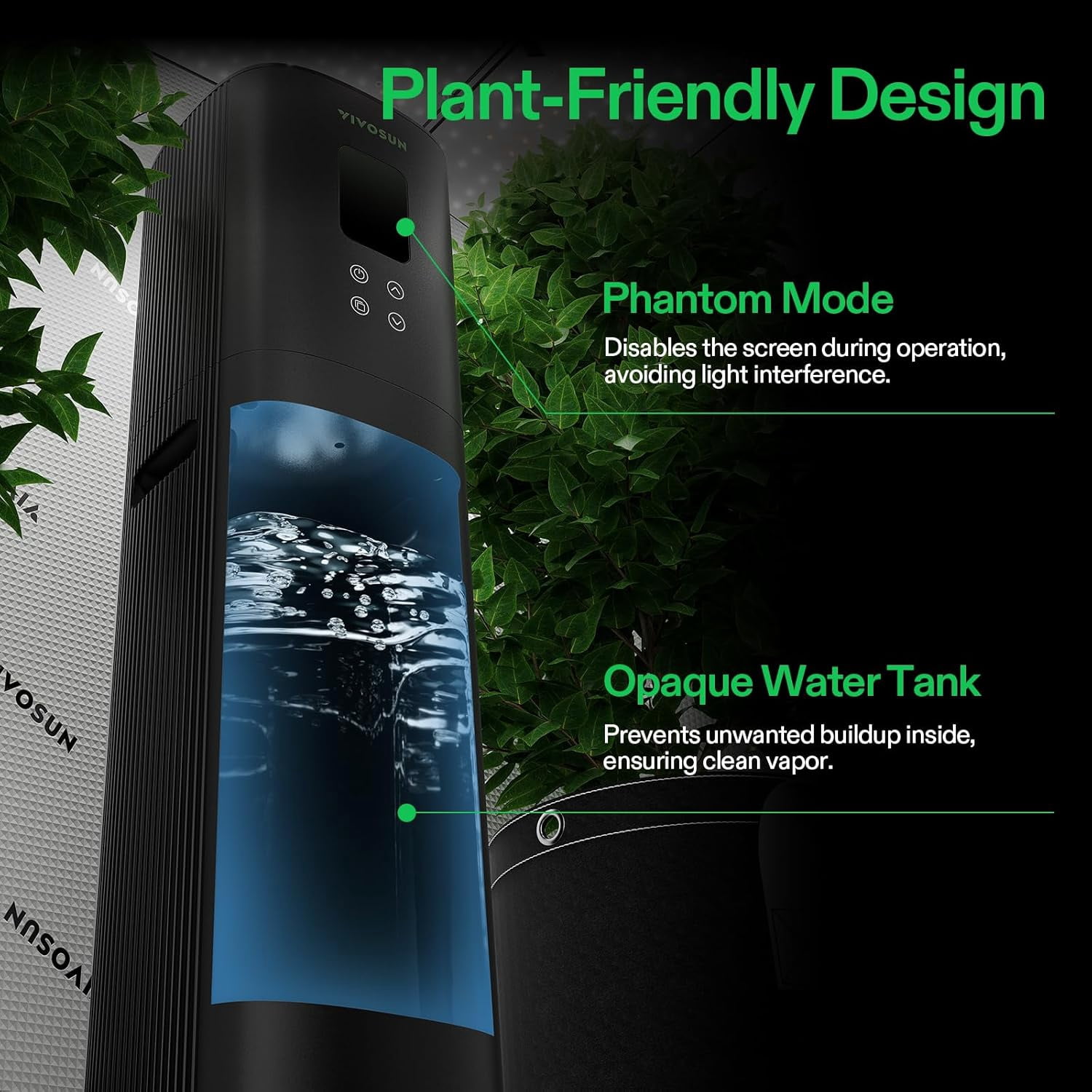 VIVOSUN AeroStream H09 Intelligent Wi-Fi Humidifier, 2.38 Gal / 9 L Humidifier with Temp & Humidity Probe, Smart Remote Control, Designed for Growers
