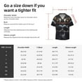 thumbnail image 7 of Fotbe Royal Skull With Golden Crown print Short Sleeve Button Down Shirts for Men Casual Summer Beach Wrinkle Free Shirt-Large, 7 of 7