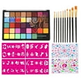 thumbnail image 1 of Watercolor Face Paint Palette Set Professional Multiple Body Painting Colors, 1 of 2