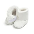 thumbnail image 3 of Baby Girls Winter Warm Snow Boots,Premium Knitted Thick Fleece Soft Sole Non-slip Booties Toddlers Shoes,for 0-18M Infant Boys Girls, 3 of 6