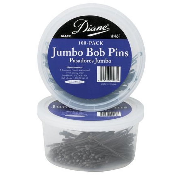 Diane 2.5"" Jumbo Pins Black 100-pack Tub 12-pack