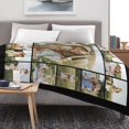 thumbnail image 5 of AISENIN Personalized Photo Blankets Throw with 17 Photos for Adults Kids Family Best Friend in Birthday Christmas Wedding Customizable Pictures Gifts, 5 of 5