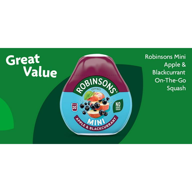Blackcurrant Robinsons Squash On The Go Robinsons Mini Squash