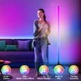 thumbnail image 3 of DAYBETTER LED Corner Floor Lamp,360°Color Changing Lamp with Bluetooth APP, Remote Control, Music Sync, 16 Million DIY Colors & Timing for Living Room Gaming Room（1pack）, 3 of 6