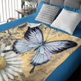 thumbnail image 3 of Vintage Butterfly Blanket Throw Super Soft and Cozy Blankets for Home Decoration, Couch, Bed, Sofa 40"x30" Extra Small for Pets for All Seasons, 3 of 6