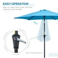 thumbnail image 4 of Outsunny 8.5' Round Aluminum Patio Umbrella Blue, 4 of 10