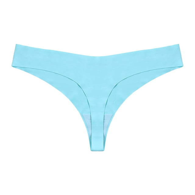 Nvzi Bragas de encaje sexy para mujer, ropa interior sin costuras, estilo hipster, tipo bikini, tanga, 3 unidades (azul fluorescente, L)