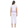 thumbnail image 4 of Casual Nights Women's Capri Pajama Set, Top with Capri Pants Pjs Floral Pajama Sets, 4 of 5