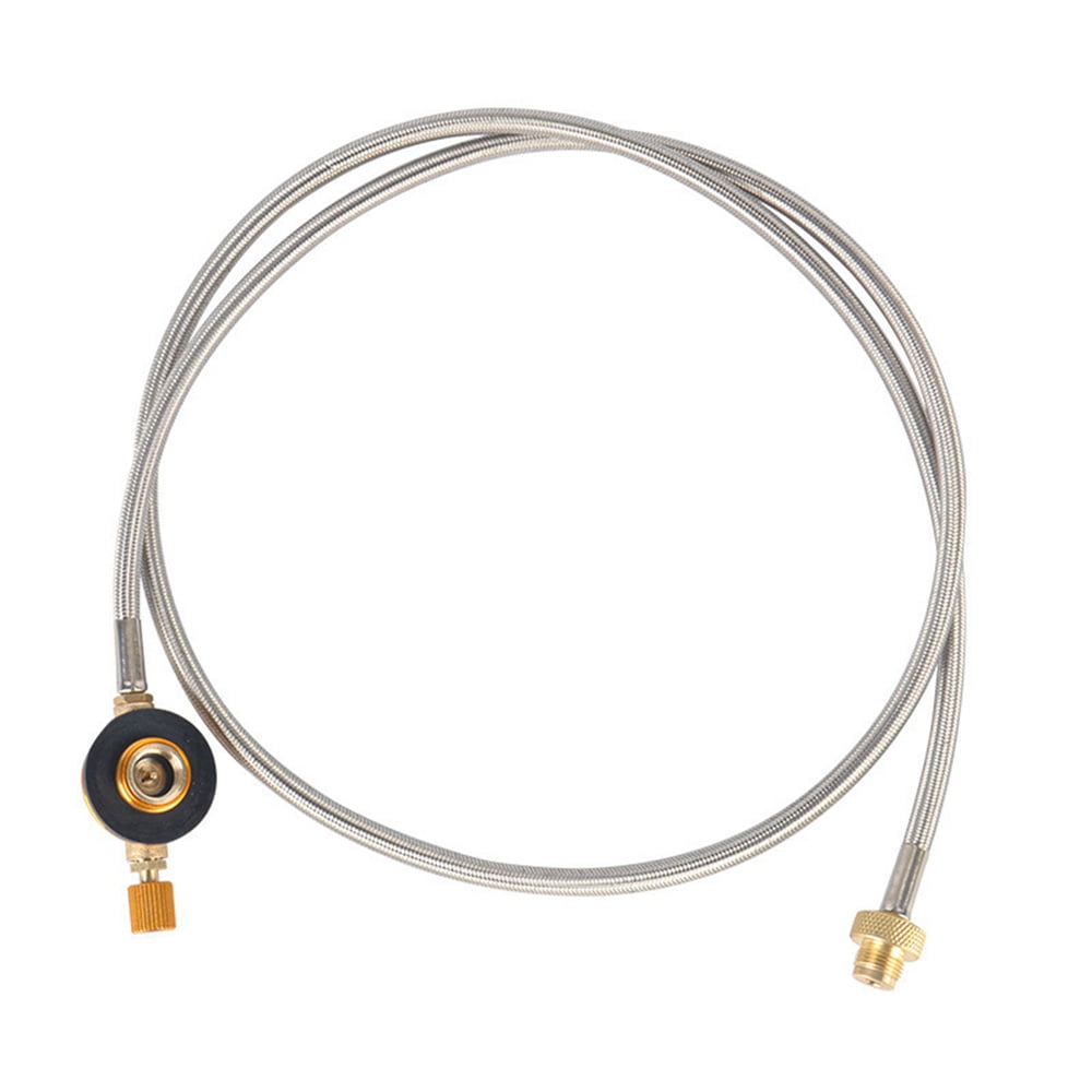 Outdoor Camping Flat Gas Tank Hose Stove Head Flat Gas Tank Extension