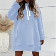 thumbnail image 4 of Oversized Hoodie Dress Women, Long Sweatshirt Hooded Dress with Pockets, Women's Casual Pullover, Limited Time Offer, 4 of 6