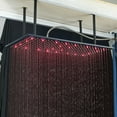 thumbnail image 5 of LED Large Rain 16"x32" Shower Head Top Sprayer Ceiling Mounted Matte Black, 5 of 15