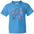 thumbnail image 3 of Inktastic Thyroid Cancer Awareness with Butterfly Ribbon Words Youth T-Shirt, 3 of 5