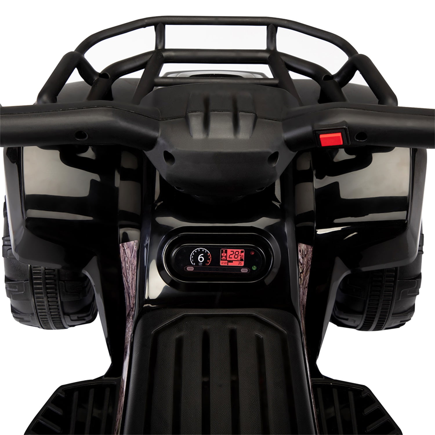 CIPACHO Kids ATV, 6V Battery Powered Electric Vehicle w/LED Light, Horn, Music, Wear-Resistant Wheels, Ride on Car 4 Wheeler Quad for Toddler Boys Girls 18-36 Months, Black
