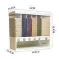 thumbnail image 3 of DPTALR Whole Grains Rice Bucket Wall-Mounted Rice Storage Tank Out Rice, 3 of 9