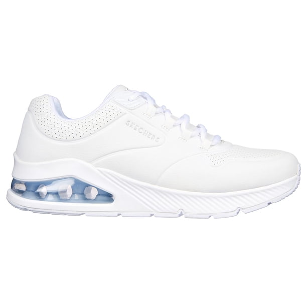 Tenis Hombre SKECHERS Moderno Air Cooled Memory Foam blanco 25.5