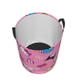 thumbnail image 2 of Saiise Sanrio Print Laundry Basket Circular Laundry Hamper with Handles Waterproof Dirty Clothes Storage Basket for Bedroom Bathroom Dorm Living Room-Medium, 2 of 7