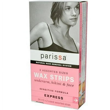Parissa Assorted Sensitive Wax Strips - 24 per pack - 1 each.