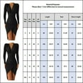 thumbnail image 2 of MYLookk Women Sexy Long Sleeve Pleated Asymmetrical Bodycon Dresses Party Business Dress, 2 of 2