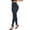 Dark Blue, variant on Women's Lace Panel High Waisted Yoga Pants, Soft Stretchy Leggings with Tummy Control, Comfortable Casual Workout Pants for Yoga, Exercise and Daily Wear Black L
