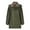 Army Green, variant on Fesfesfes Fashion Women Flannel Jacket Long Sleeve Fall Open Front Loose Hooded Zipper Solid Blouse Coat Tops