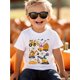 thumbnail image 1 of Halloween T-shirt - Halloween Construction Crane Truck Pumpkin Themed Excavator Print Short Sleeve Casual Boys' T-Shirt, 1 of 6