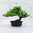 thumbnail image 3 of Artificial Plants,Greenery Bonsai, Room Decor Fake Bonsai Tree for Home Decor Indoor Bookshelf Office Desk Bathroom Farmhouse Decor, Tall 9.5", 3 of 5