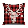 thumbnail image 1 of almohada de Navidad , decoración de día festivo de invierno, funda de cojín rústica para sofá, decoración del hogar(B)(1 pieza), 1 of 5