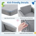 thumbnail image 4 of GVN 2-in-1 Toddler Fold out Couch, Bedroom Chair for Kids, 4 of 8
