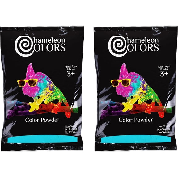 Chameleon Colors Blue Gender Reveal Powder - Bags of Blue Color Powder for Photography, Baby Boy Gender Reveal, Birthday Party, Burnout, Color Fun Run, Holi Festival, and More - 2 Pack of 1 lb Bags