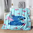 thumbnail image 3 of Manta de franela con patrón de puntadas de Disney, manta de forro polar, regalo para niños y adultos, sofá, ropa de cama, regalos para niños, 3 of 5