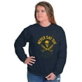 thumbnail image 4 of Never Say Die Pirate Skull Sword Sweatshirt for Men or Women Brisco Brands M, 4 of 6