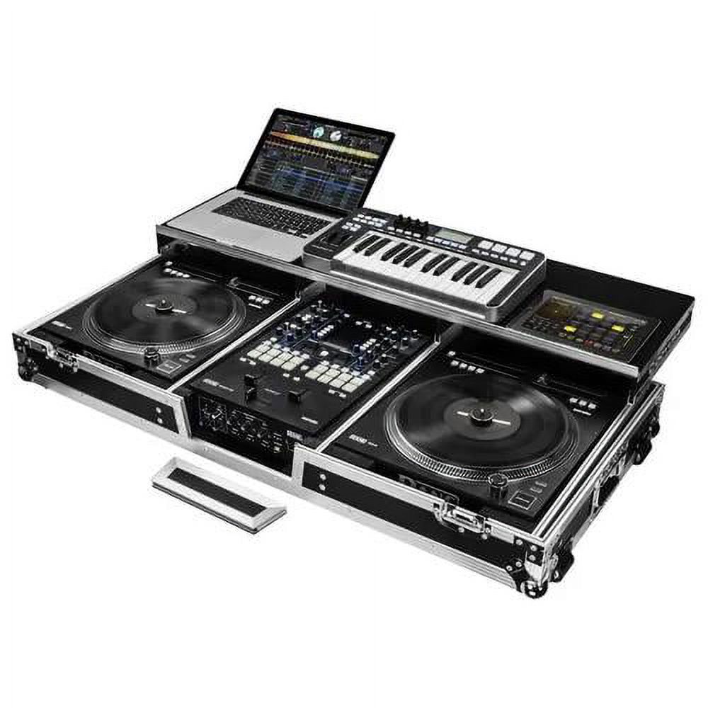 NEW REMIXER GLIDE STYLE SERIES RANE SEVENTY-TWO AND TWELVE SYSTEM DJ COFFIN WITH WHEELS