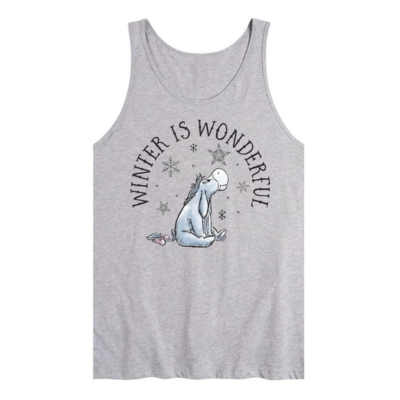 Disney Winnie The Pooh - Eeyore Winter Is Wonderful Christmas - Men's Jersey Tank Top