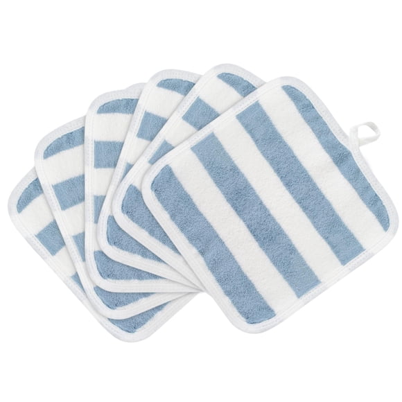 SINLAND Paños faciales de microfibra, paño de secado rápido, 8 pulgadas x 8 pulgadas, paño absorbente para lavado de cara, paños desmaquillantes suaves