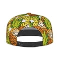 thumbnail image 4 of Daiia Tropical Summer Fruit print Flat Bill Hats Flat Brim Trucker Cap Baseball Cap Adjustable Classic Low Profile Hat Unconstructed Plain Cap, 4 of 9