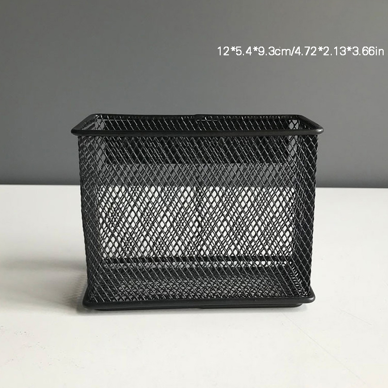 Metal Wire Mesh Storage Basket Tray Desk Caddy Storage