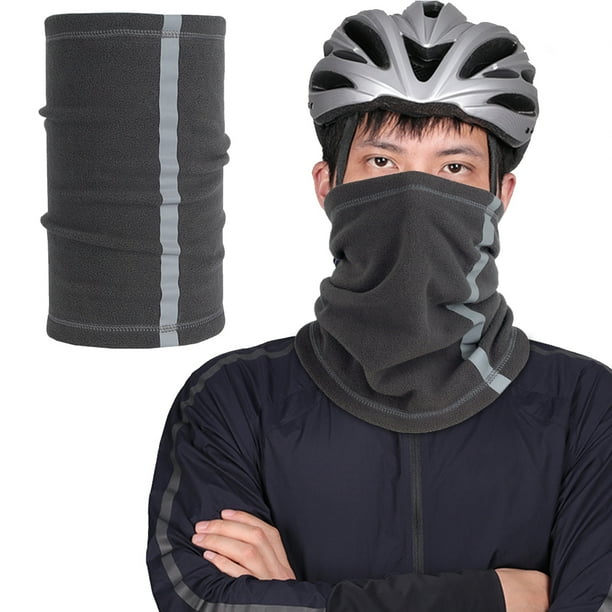 Calentador de cuello de invierno DQrwqpou Polaina de cuello reflectante Bufanda para clima frío gris