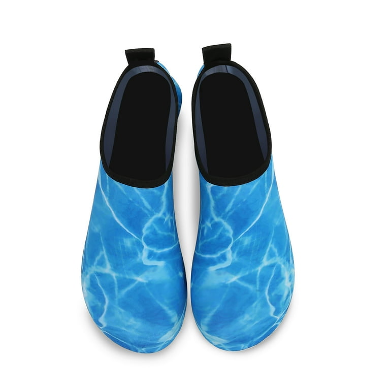 VIFUUR Water Sports Shoes Barefoot Quick-Dry Aqua Yoga Socks Slip-on for  Men Women Black, 7.5-8.5 Women/6-7 Men 